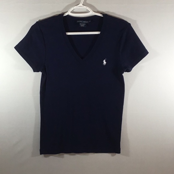 JUNIOR RALPH LAUREN NAVY POLO - Picture 1 of 3